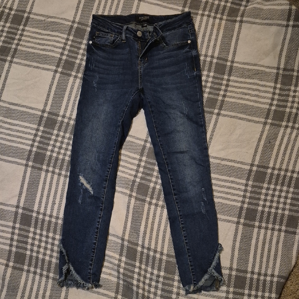 Women's Blue Distressed Jeans